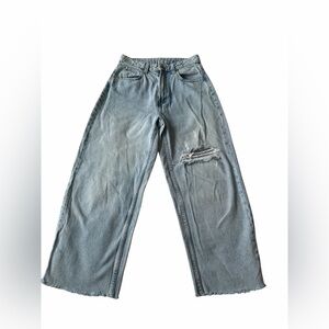 H&M Light Blue Distressed Women Jeans